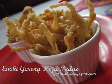 Enoki Goreng Keju Pedas Myresipi