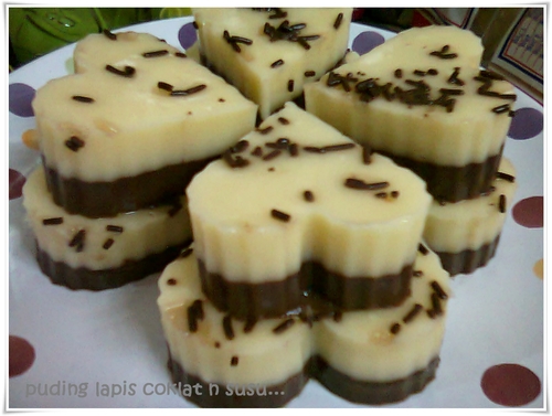 Puding Lapis Coklat Dan Susu Myresipi