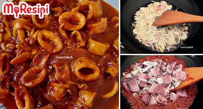 masak sambal sotong