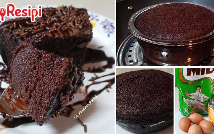 kek milo 3 bahan