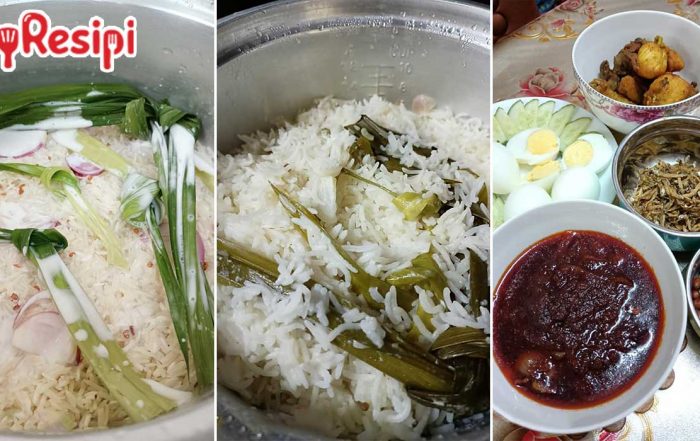 nasi lemak guna beras basmathi