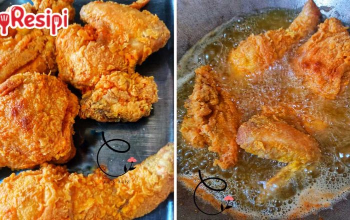 ayam goreng guna tepung homemade