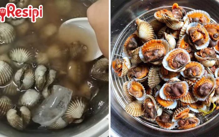 cara mudah bersihkan kerang