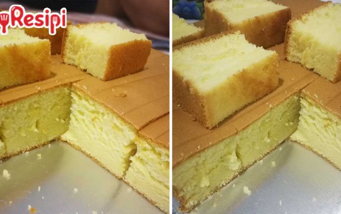 resipi kek butter moist