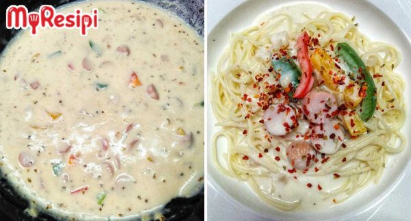 Buat Sendiri Je Sos Carbonara, Jimat Tak Perlu Beli Sos Segera. Sekali ...