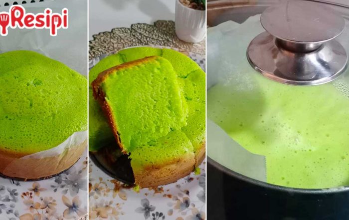 kek pandan kampung