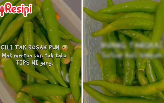 tips simpan cili