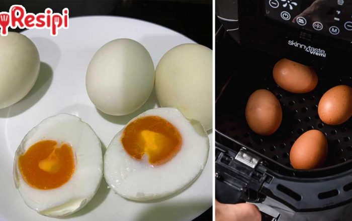 telur masin air fryer
