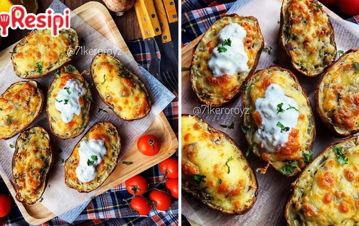 baked potato skin