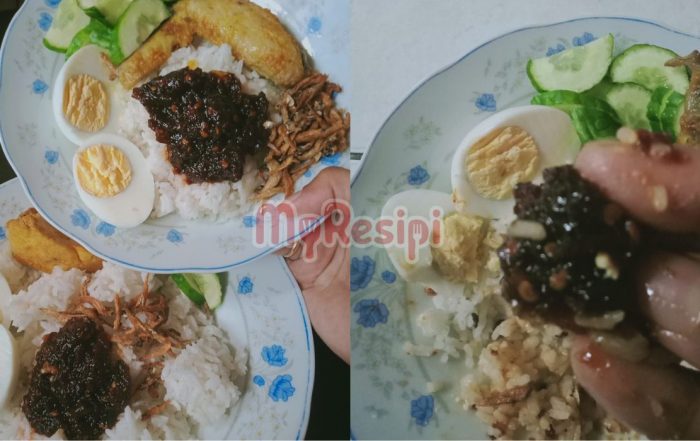 sambal nasi lemak gelap