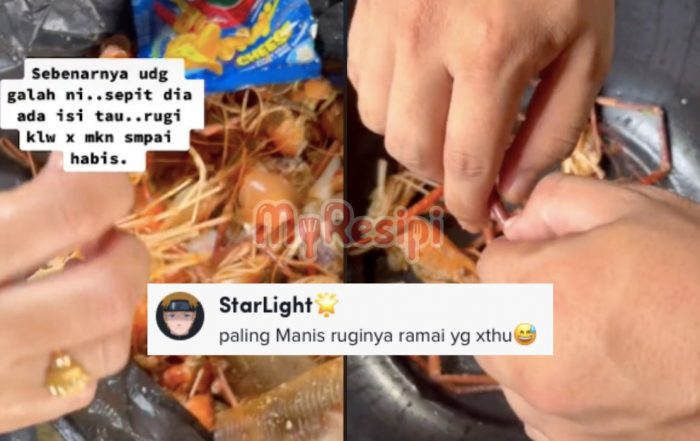 cara kopek sepit udang