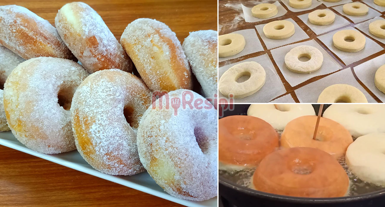 Resipi Donut Tanpa Guna Mixer, Tak Perlu ‘Rehat’ Lama Tapi Hasil Tetap Lembut & Sedap