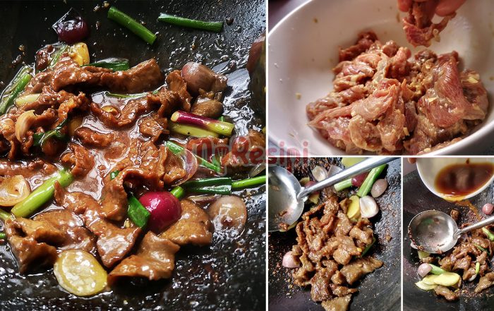 cara buat ginger beef