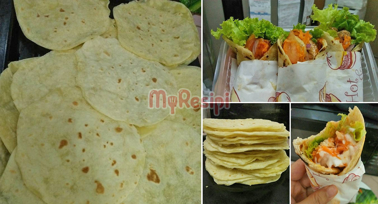 Tortilla Wrap Homemade. Guna 3 Bahan Je, Sedap & Jimat!