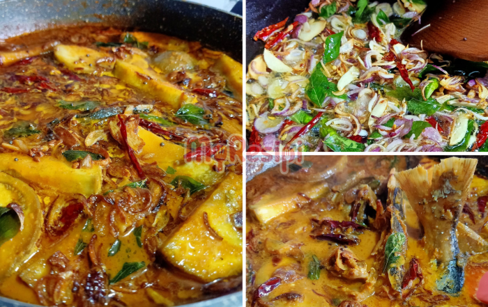 gulai ikan masin tumis darat