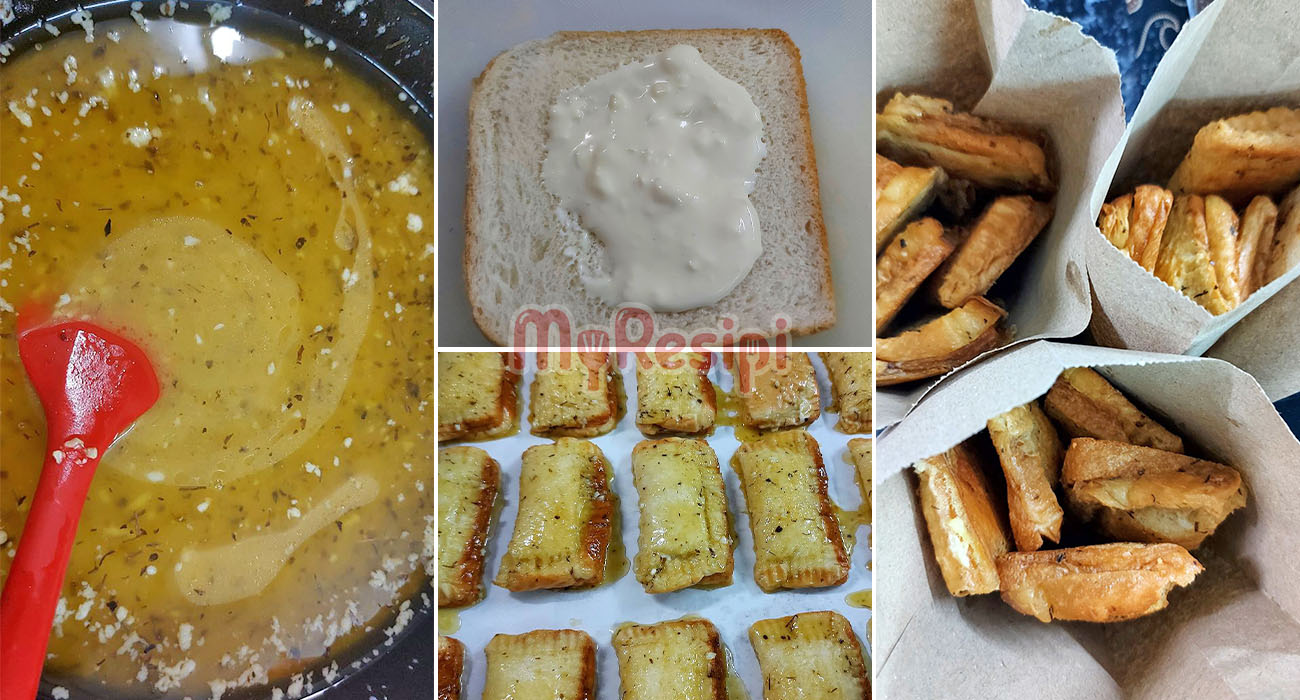 Cara Buat Korean Garlic Bread Versi CEPAT! Mudah Guna Roti Keping Je