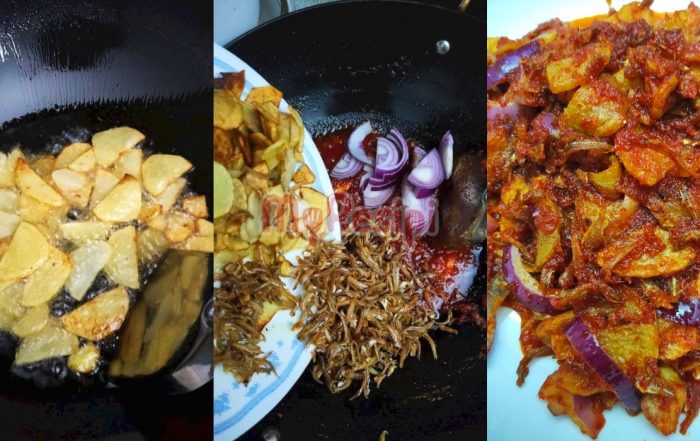 sambal kentang ikan bilis
