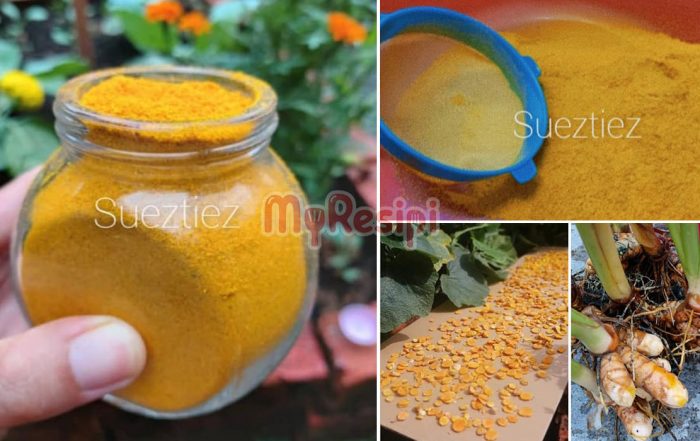 serbuk kunyit homemade