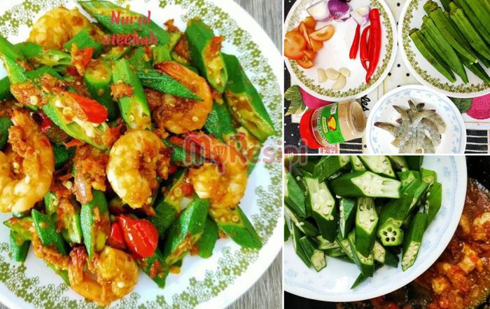 bendi goreng tumis belacan