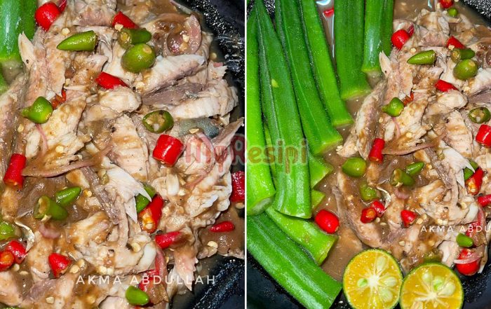 ikan rebus air asam