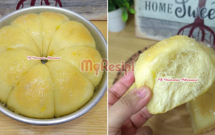 roti guna kaedah kukus