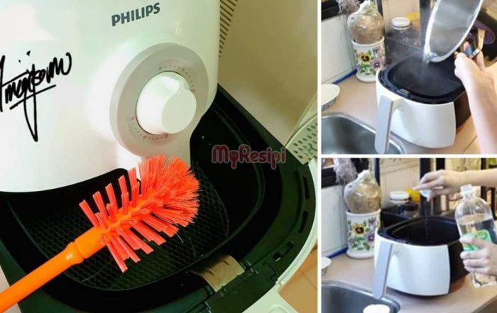 cara cuci air fryer