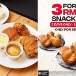 KFC Tawar 3 Snack Plate Pada Harga RM33 Sahaja Bermula 12 Disember