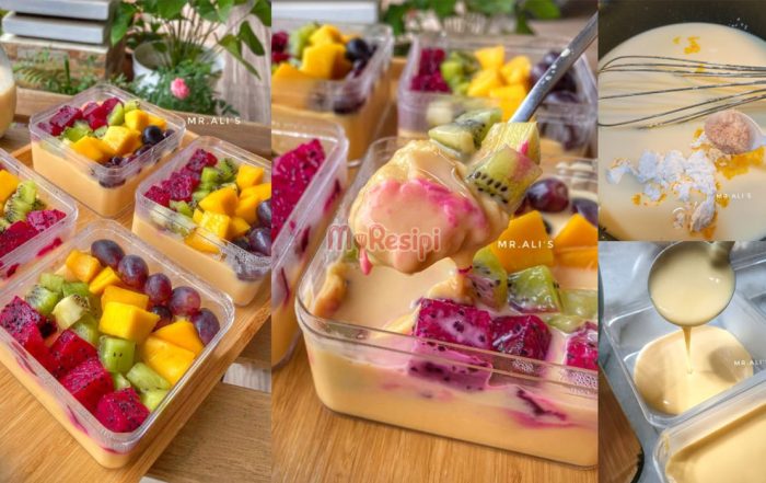 puding buah kastard