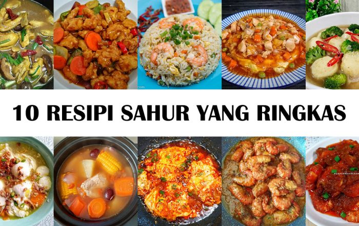 resipi sahur yang ringkas