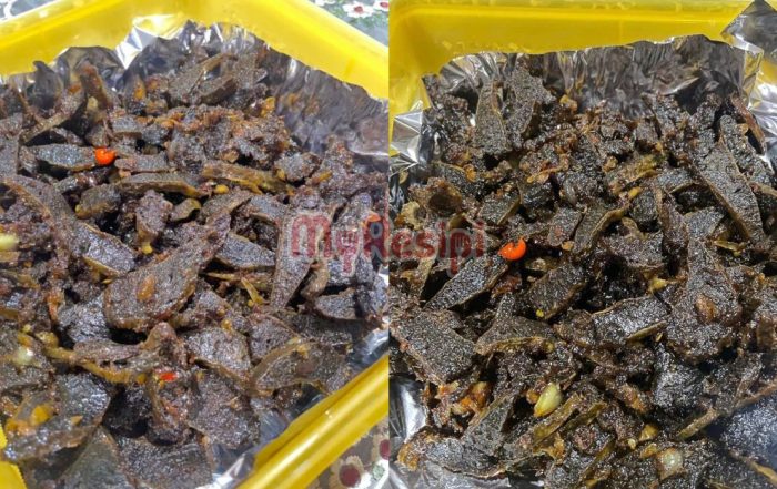 sambal paru garing