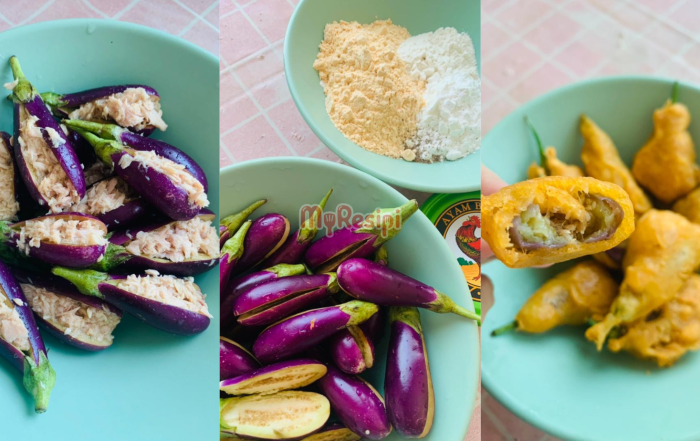 terung tempura inti tuna