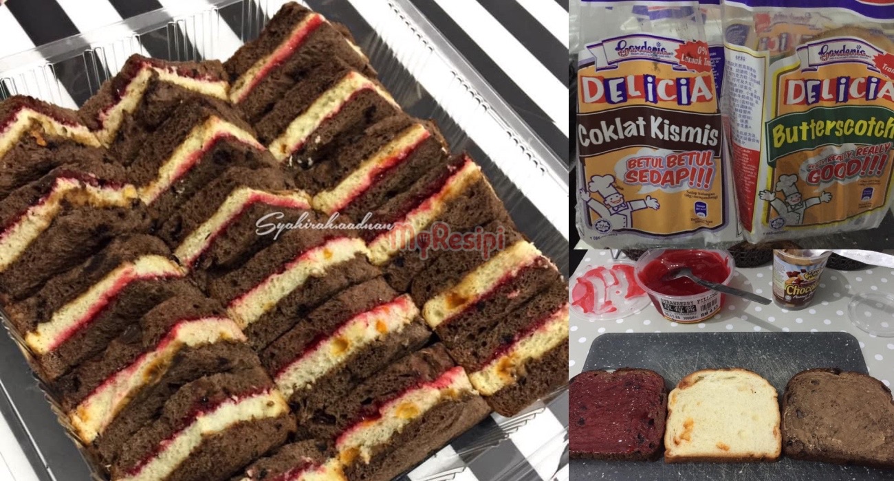 Sandwich Strawberry & Chocolate Penut Butter, Bawa Ke Jamuan Sekolah Anak Confirm ‘Laris’!