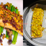 Pistachio Crusted Salmon, Bakar 6 Minit Je Guna Air Fryer!