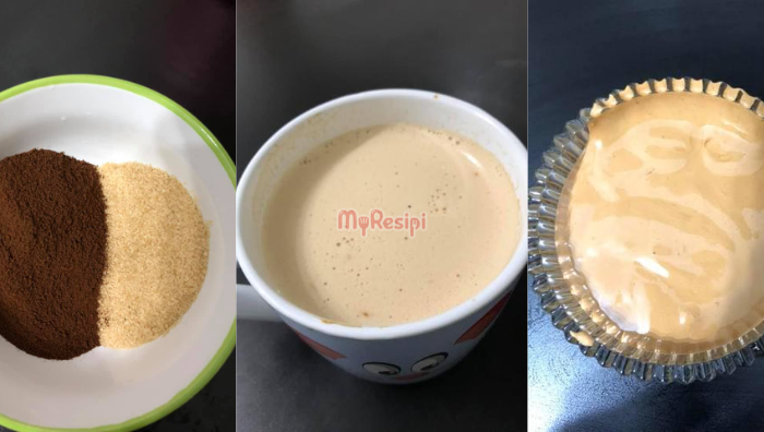 cara bancuh foam kopi