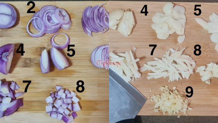 potongan bawang