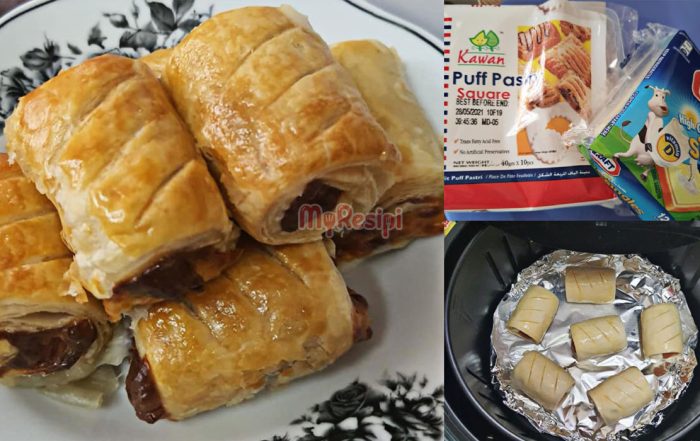 puff pastry sosej cheese