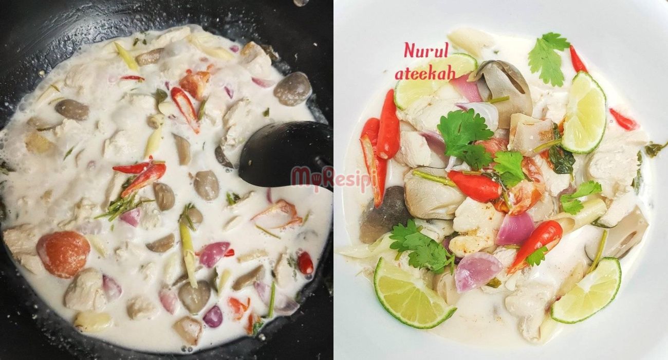 Resipi Tom Kha Ghai Atau Thai Coconut Chicken Soup, Lain Dari Lain!