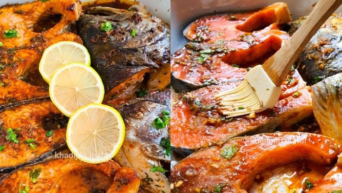 salmon grill lemon butter
