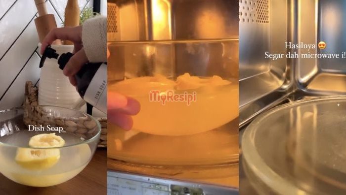 cara cuci microwave