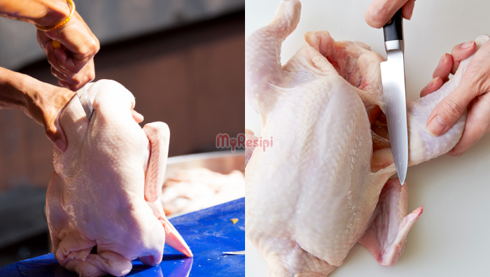 cara potong ayam