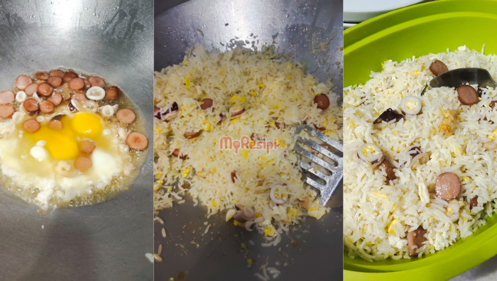 nasi goreng sosej