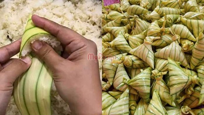 cara balut ketupat palas