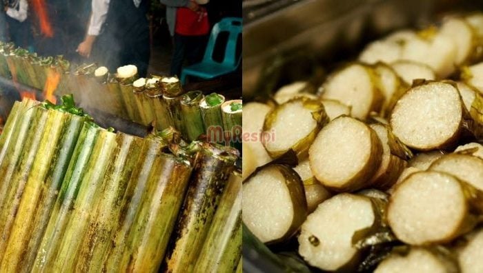 cara panaskan lemang