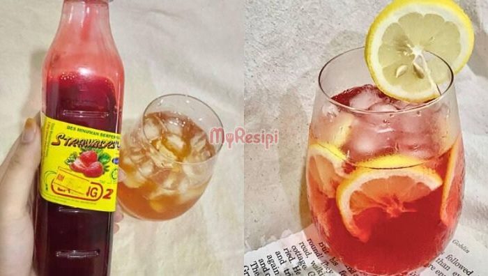 resepi air strawberry