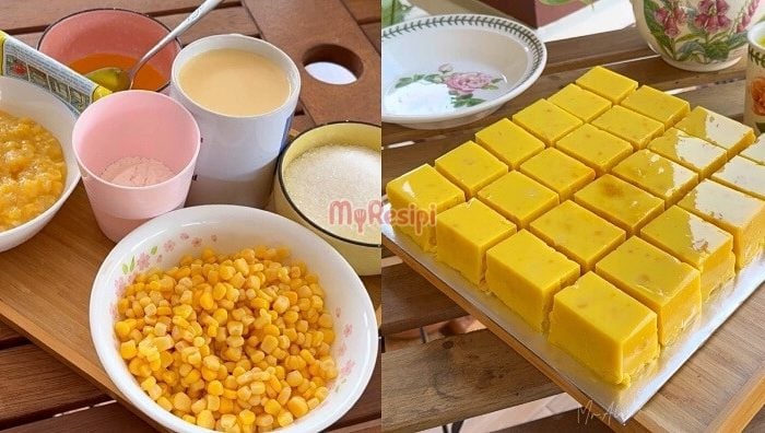 resepi puding jagung