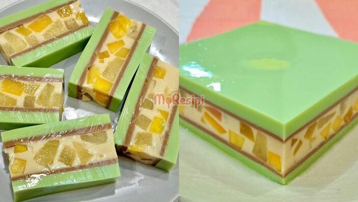 resepi puding koktail