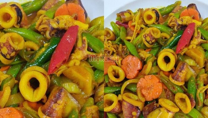 sotong goreng kunyit