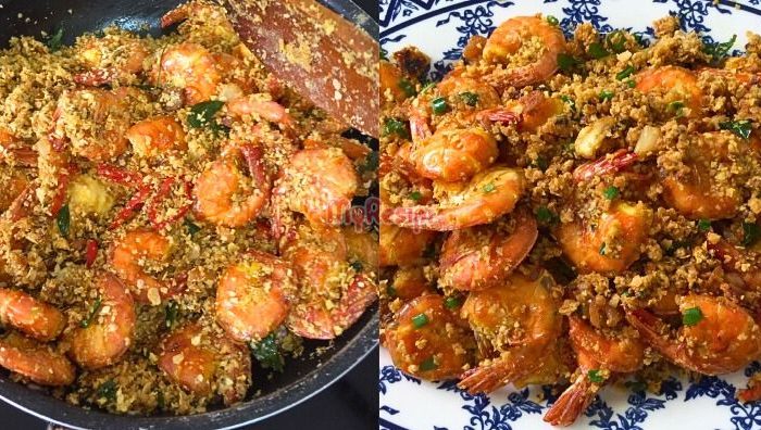 resepi udang nestum