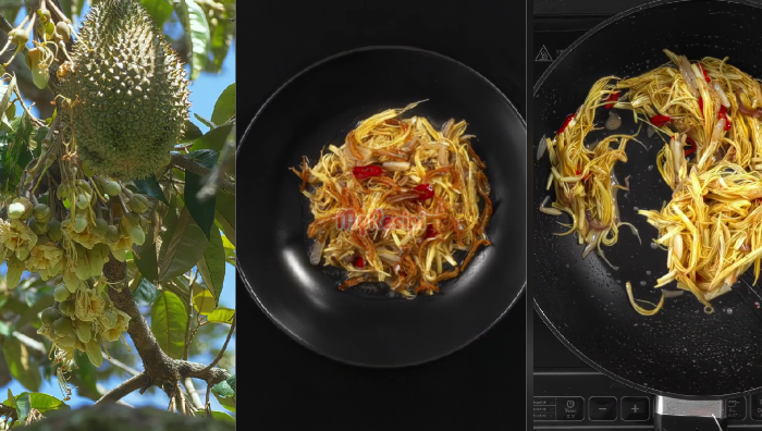 bunga durian goreng belacan