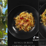 Bunga Durian Goreng Belacan, Sajian Sayur Orang Sarawak Dan Indonesia